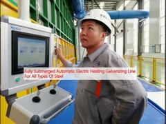 Całkowicie zanurzona automatyczna linia galwanizacyjna grzewcza elektryczna dla wszystkich rodzajów stali